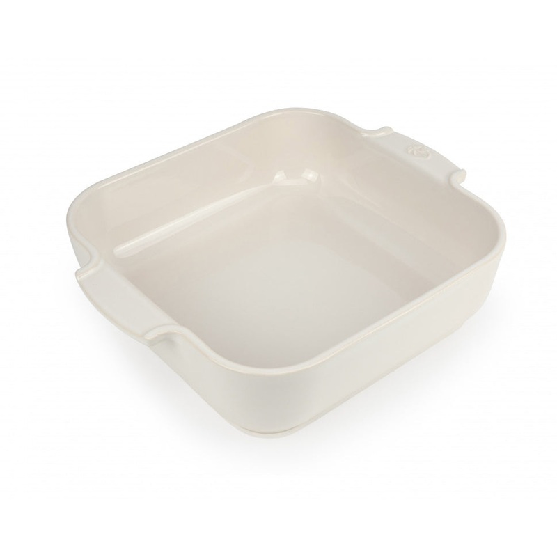 Peugeot Appolia Ceramic Square Baker 8.75" in Ecru