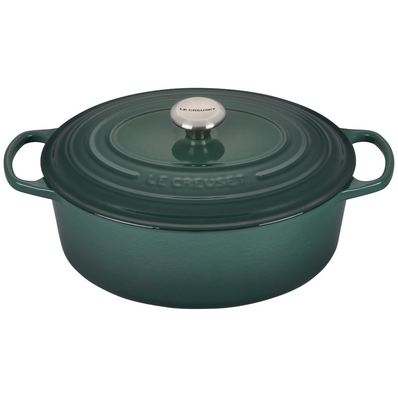Le Creuset Enameled Cast Iron Signature 6 3/4 Quart Oval Dutch Oven in Artichaut