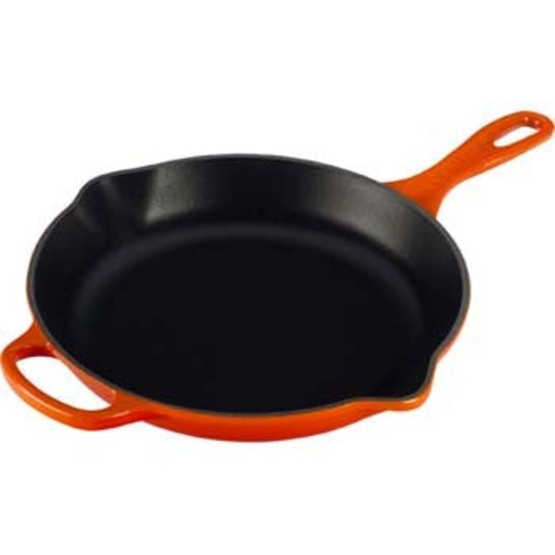 Le Creuset Enameled Cast Iron Signature Flame 10 1/4"  Skillet