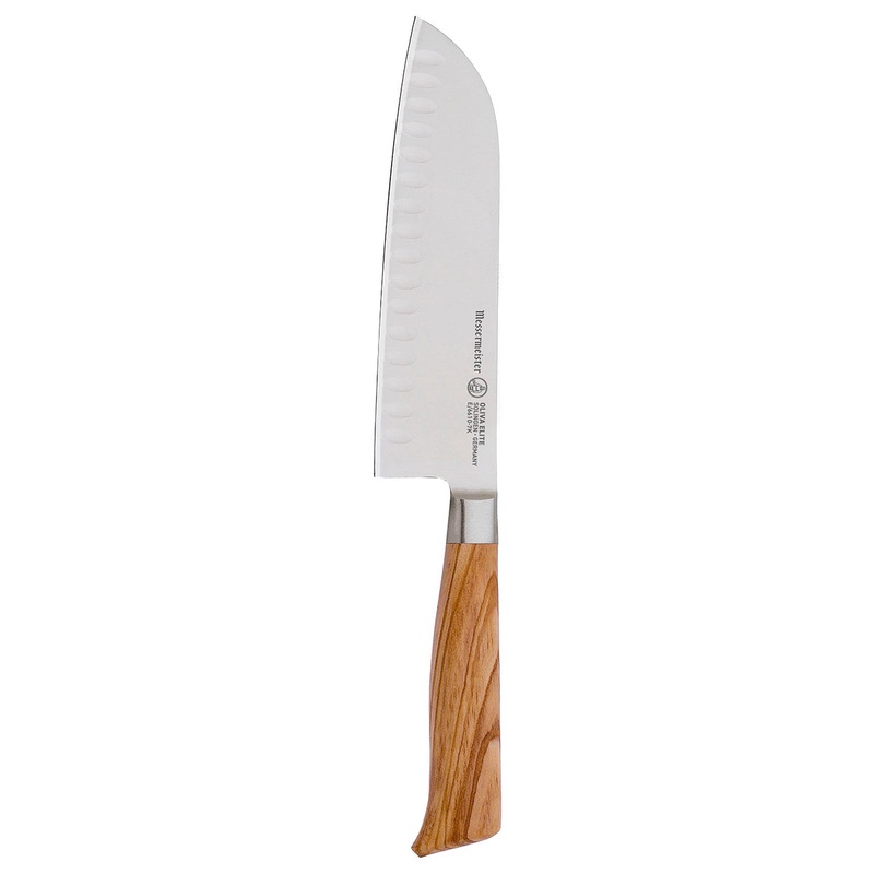 Messermeister Oliva Elite Forged 7" Kullenschliff Santoku Knife