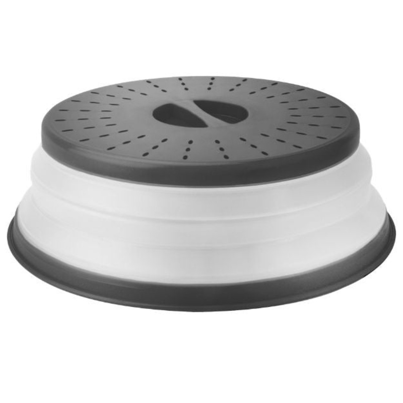 Tovolo Collapsible Microwave Food Cover Charcoal