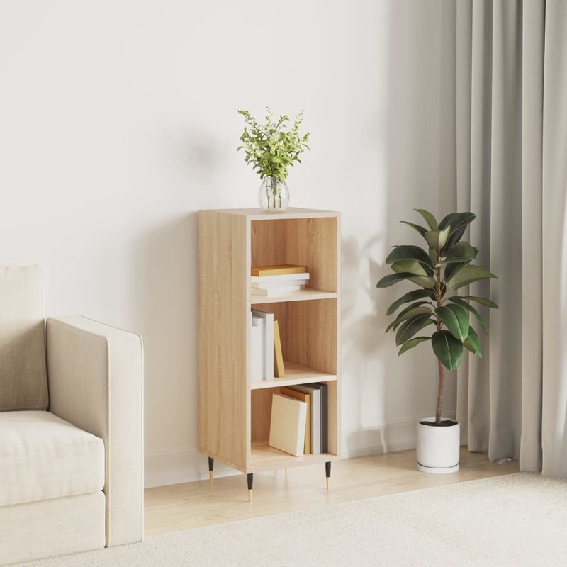 Buffet chne sonoma 34,5x32,5x90 cm bois d'ingnierie