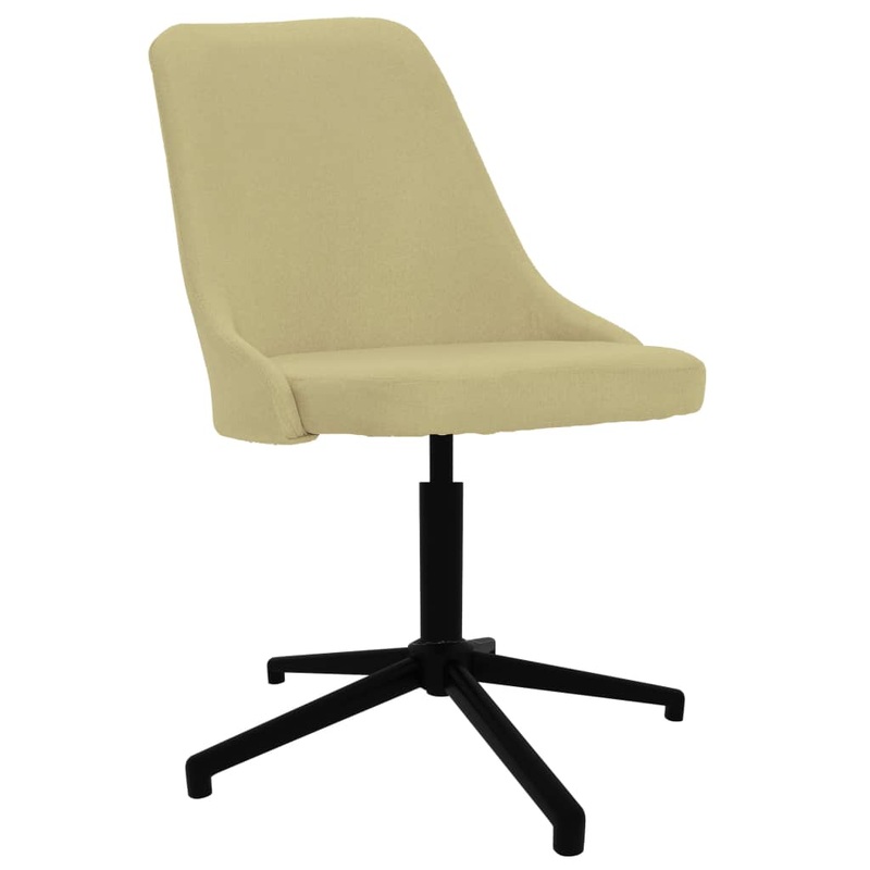 Chaise pivotante de salle  manger Vert Tissu