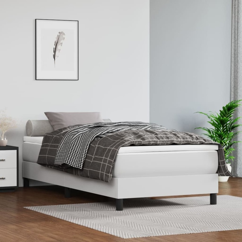 Matelas de lit  ressorts ensachs Blanc 100x200x20 cm
