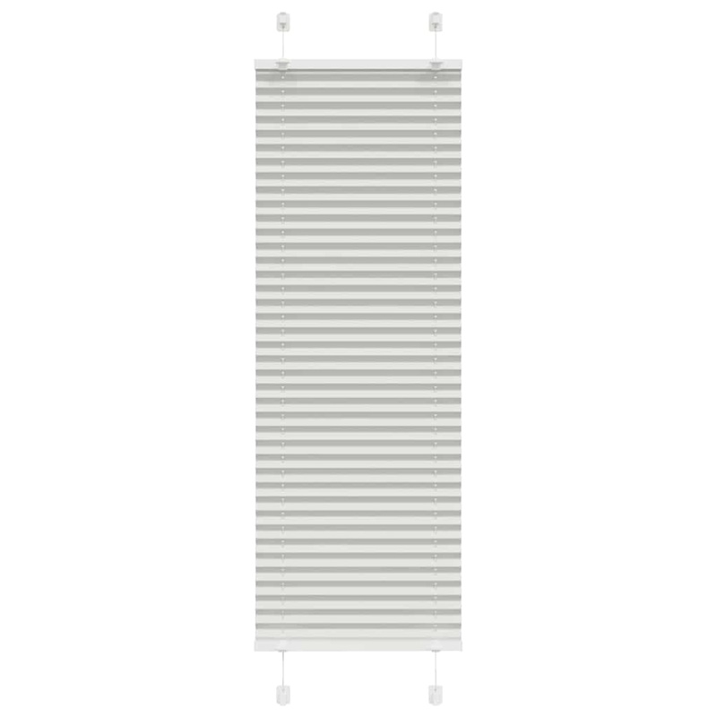 Store pliss gris clair 50x100 cm largeur du tissu 49,4 cm