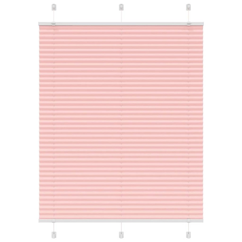 Store pliss rose 105x150 cm largeur du tissu 104,4cm polyester