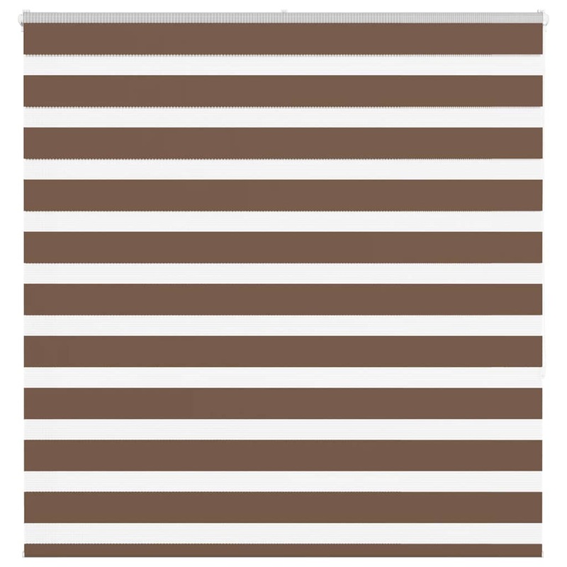 Store zbre marron 140x150cm largeur du tissu 135,9cm polyester