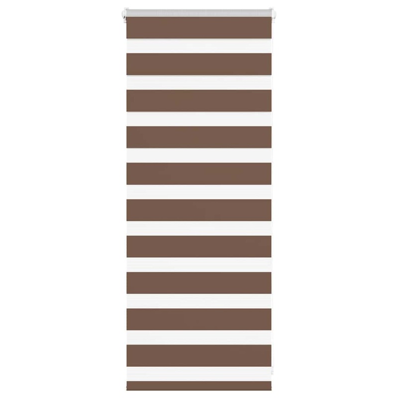 Store zbre marron 65x100 cm largeur du tissu 60,9 cm polyester