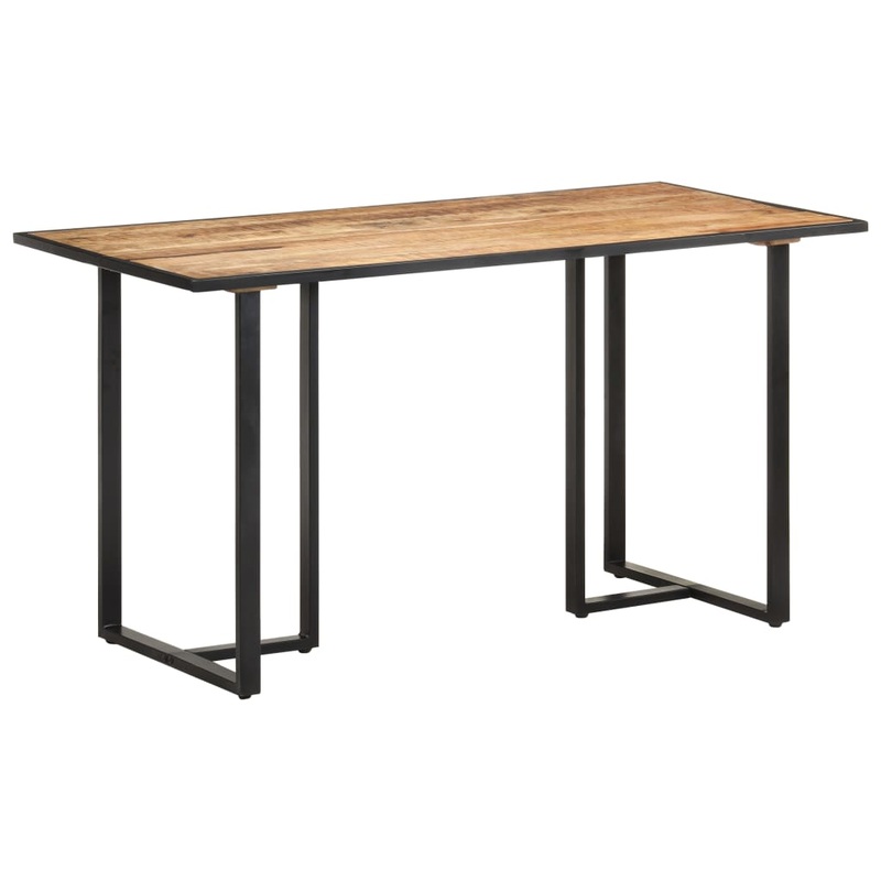 Table de salle  manger 140 cm Bois de manguier brut
