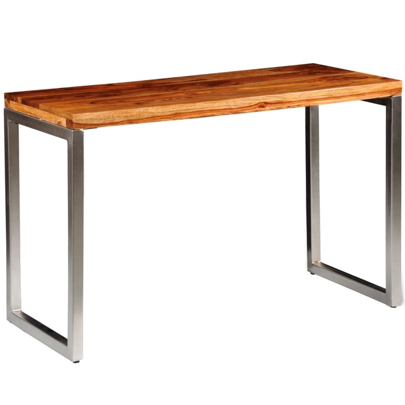 Table  manger avec pieds en acier bois massif